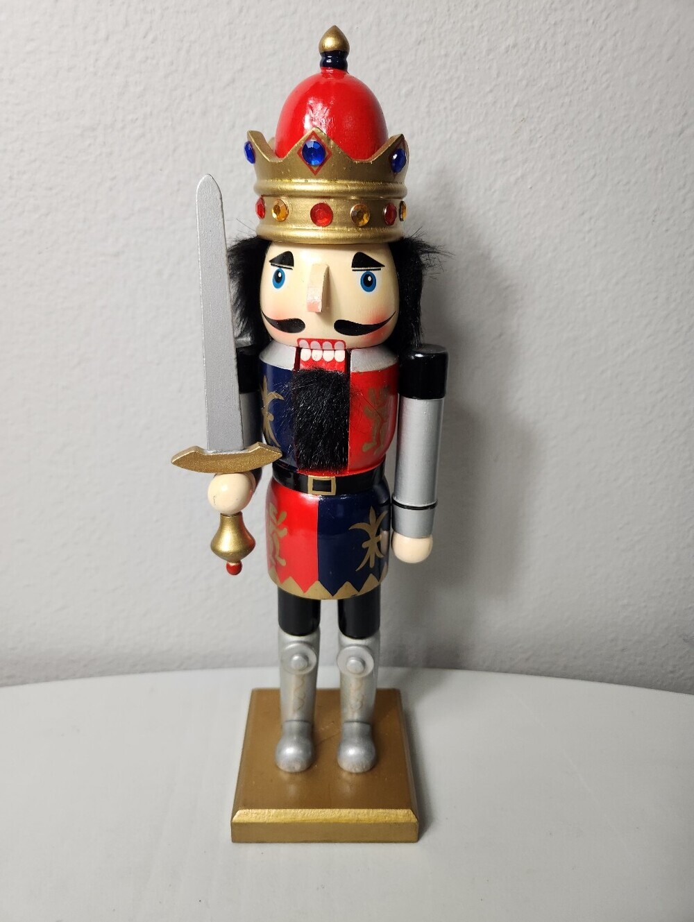 Michael's Wooden Handpainted King Nutcracker 16"